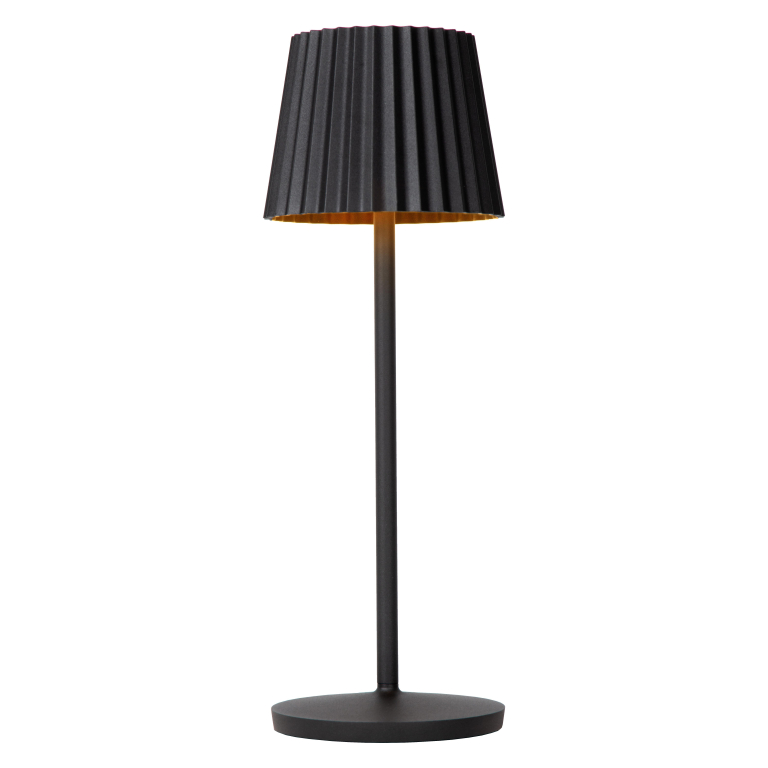 Lucide Justine tafellamp LED oplaadbaar buiten IP54 zwart