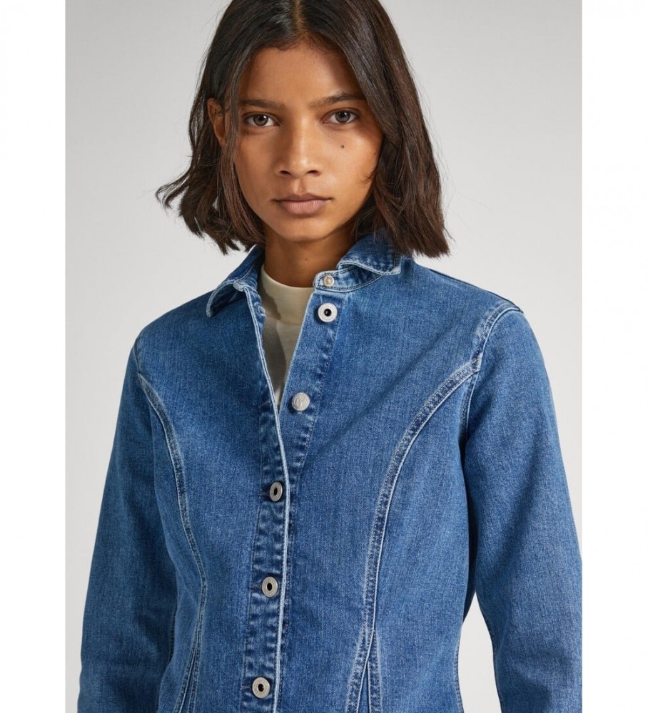 Vestido curto jeans azul Yoni da Pepe Jeans