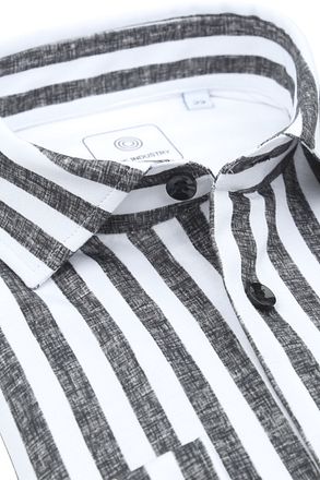 Blue Industry Overhemd Streep Grijs 4218.42-Black kopen