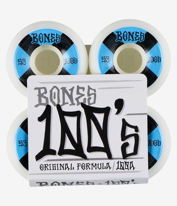 Bones 100's-OG #4 V5 Rollen (white blue) 53mm 100A 4er Pack