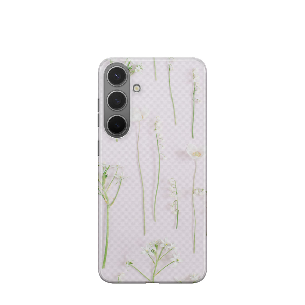 Samsung Galaxy S24 Plus Gummi Hülle Stille Blüten - Versch. Farben