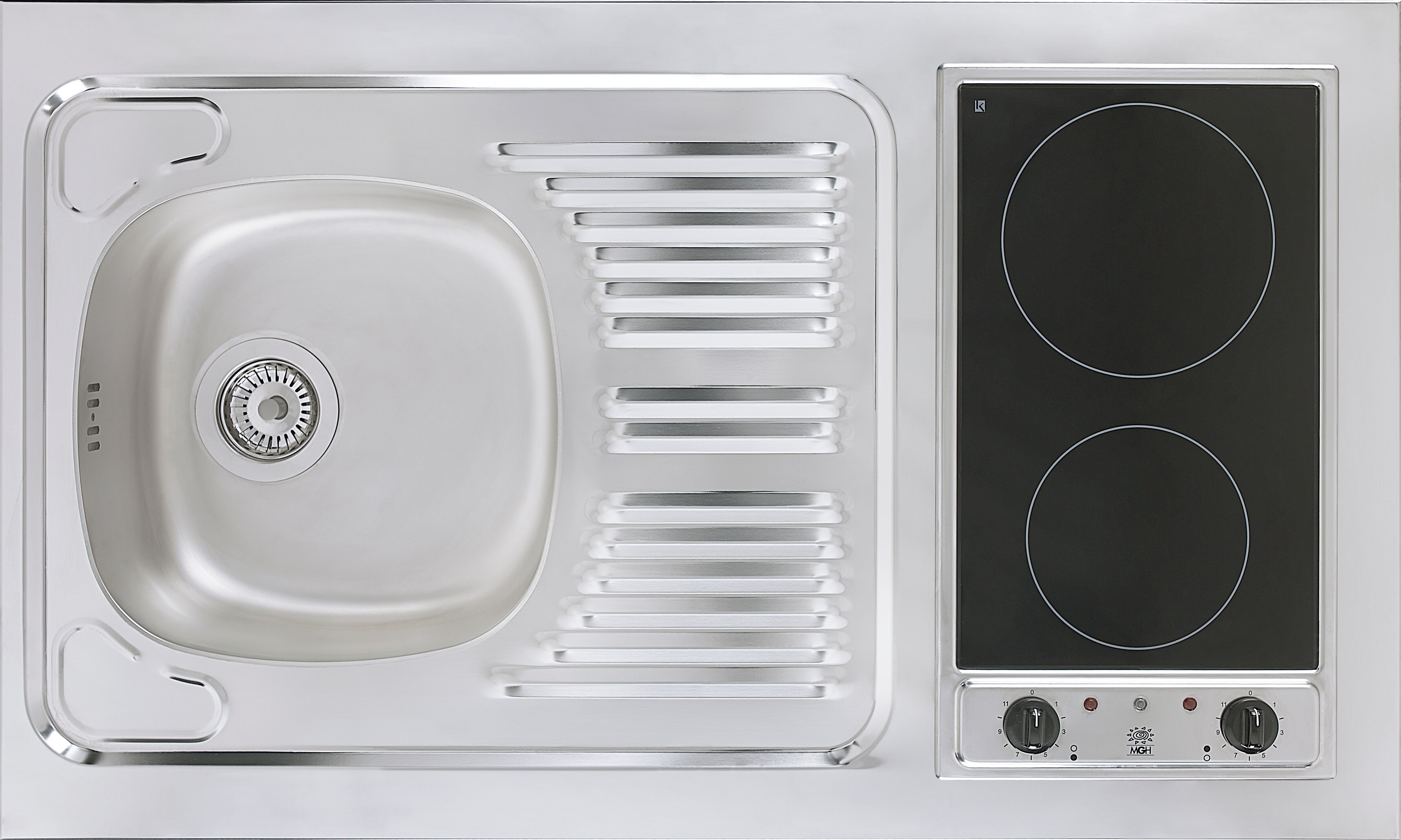 Respekta Miniküche MK100WOSCSV 100 cm Weiß