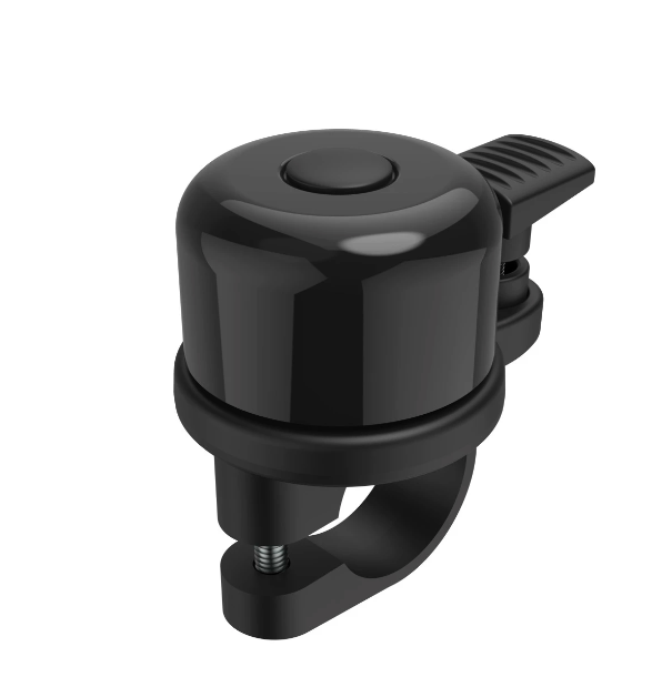 AirBell Universal Velo Glocke Klassische Fahrrad Klingel Gravel Bike Schelle mit Apple AirTag Halter (00201841) - Schwarz