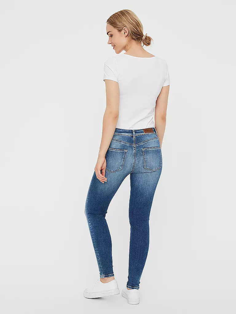 VERO MODA Jeans VMLUX Slim Fit blau