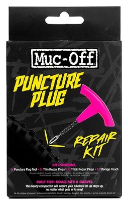 Kit de Mèches de Réparation Tubeless Muc-Off Puncture Plug Outil   10 Mèches