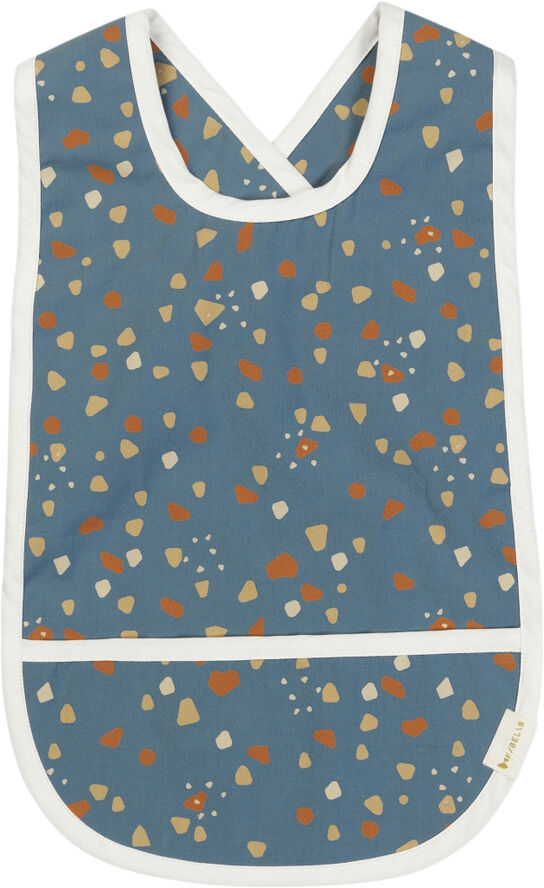 Fabelab Cross Back Bib - Cobblestone Blue spruce