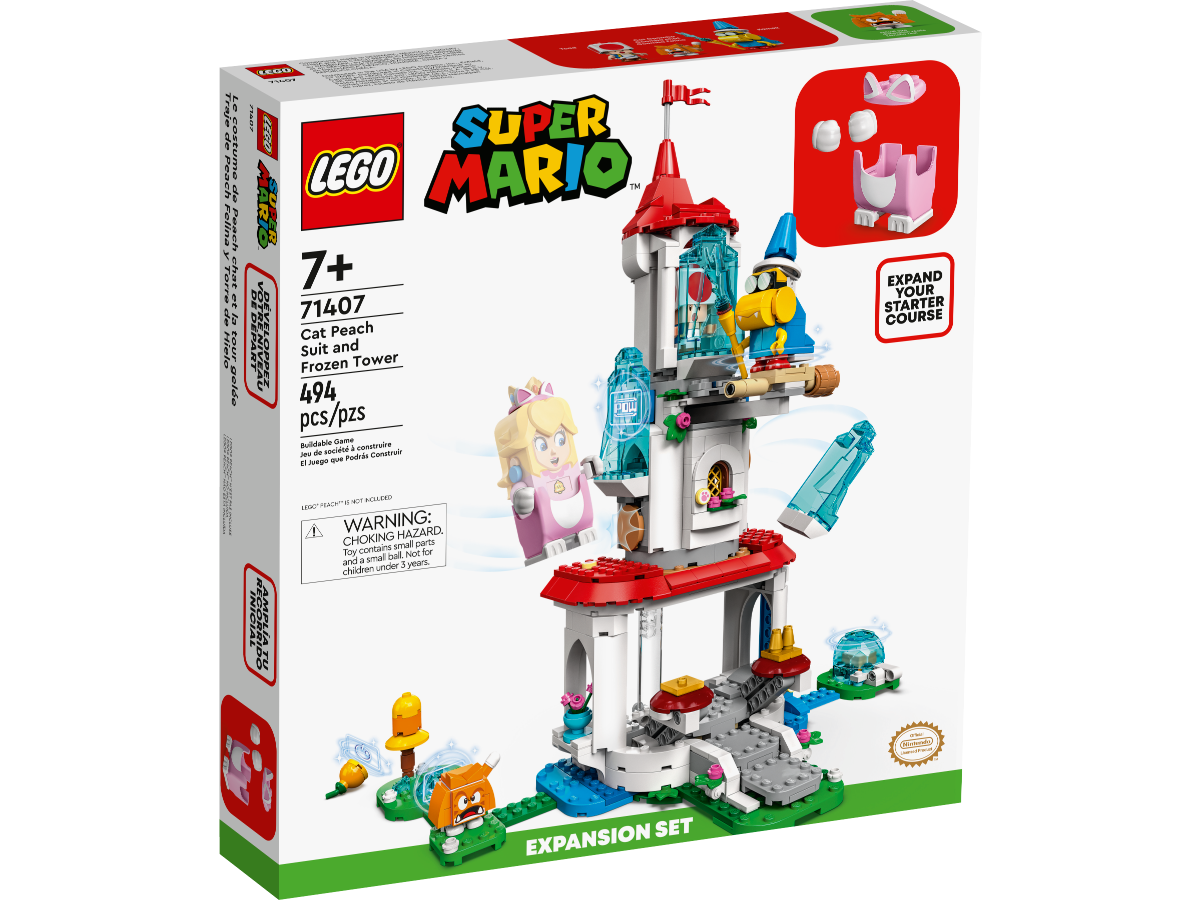 Conjunto de Expansão Torre Congelada e Fantasia de Gato Pêssego 71407