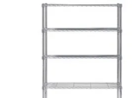 Reol Alba chrome stål med 5 hylder large