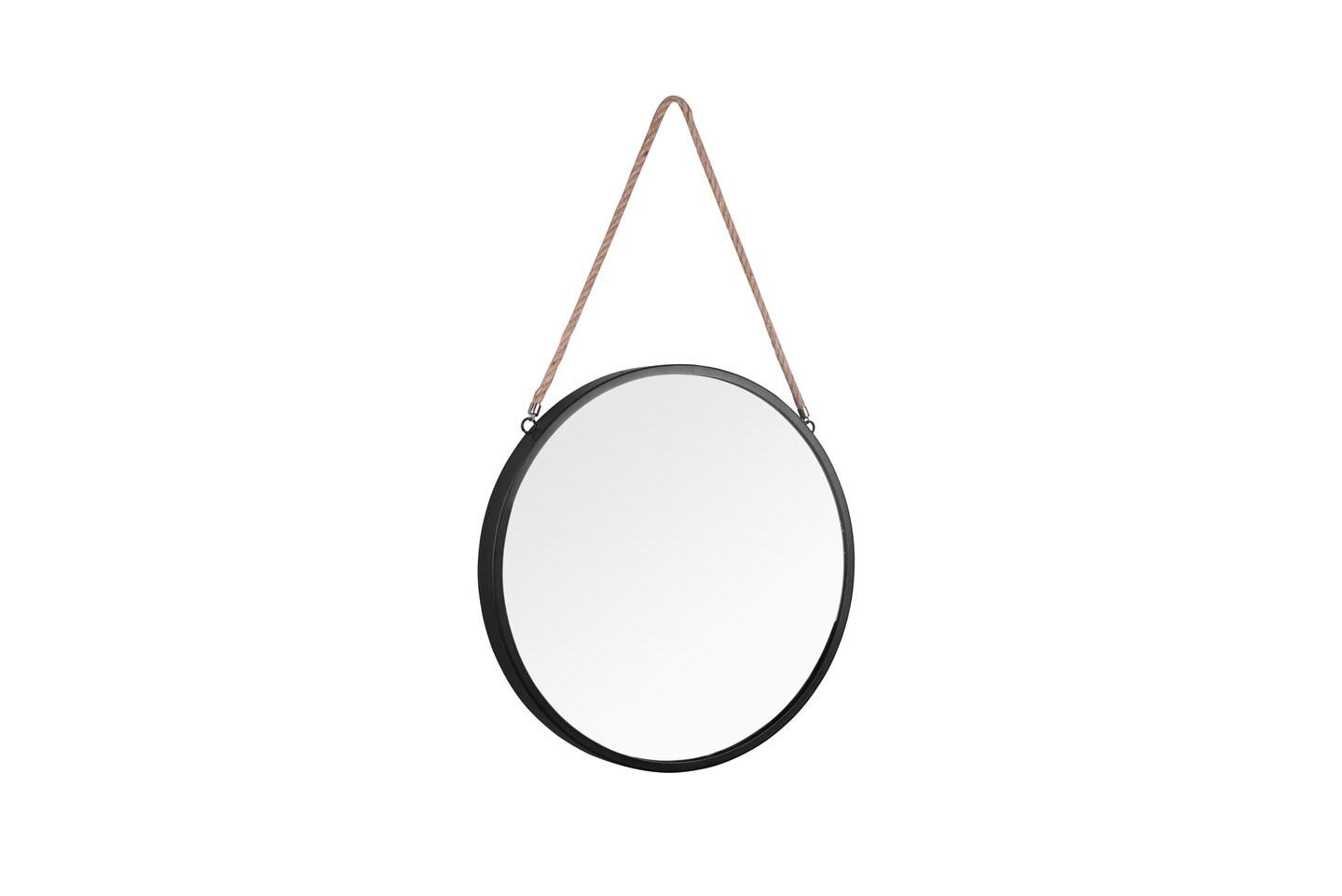 Spiegel Taira Ø 40 cm Metall schwarz
