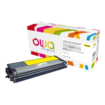Cartouche laser compatible Brother TN321 - jaune - Owa K15781OW