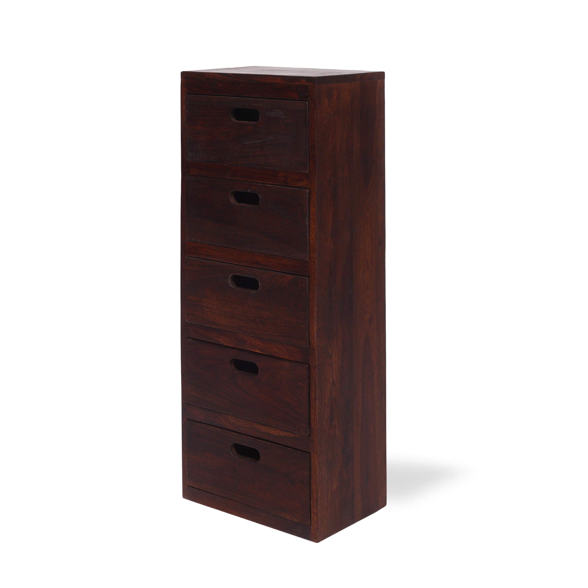 Schubladenschrank, braun, T 24 cm, B 36 cm, H 87 cm von fischer's lagerhaus