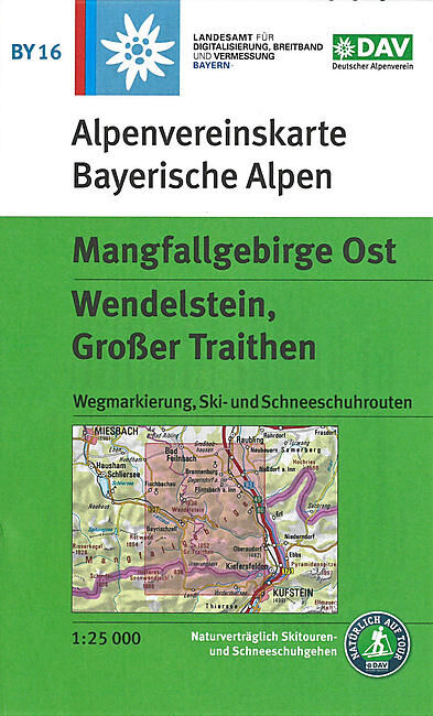 ALPENVEREIN - BY 16 MANGFALLGEBIRGE OST 1 25 000