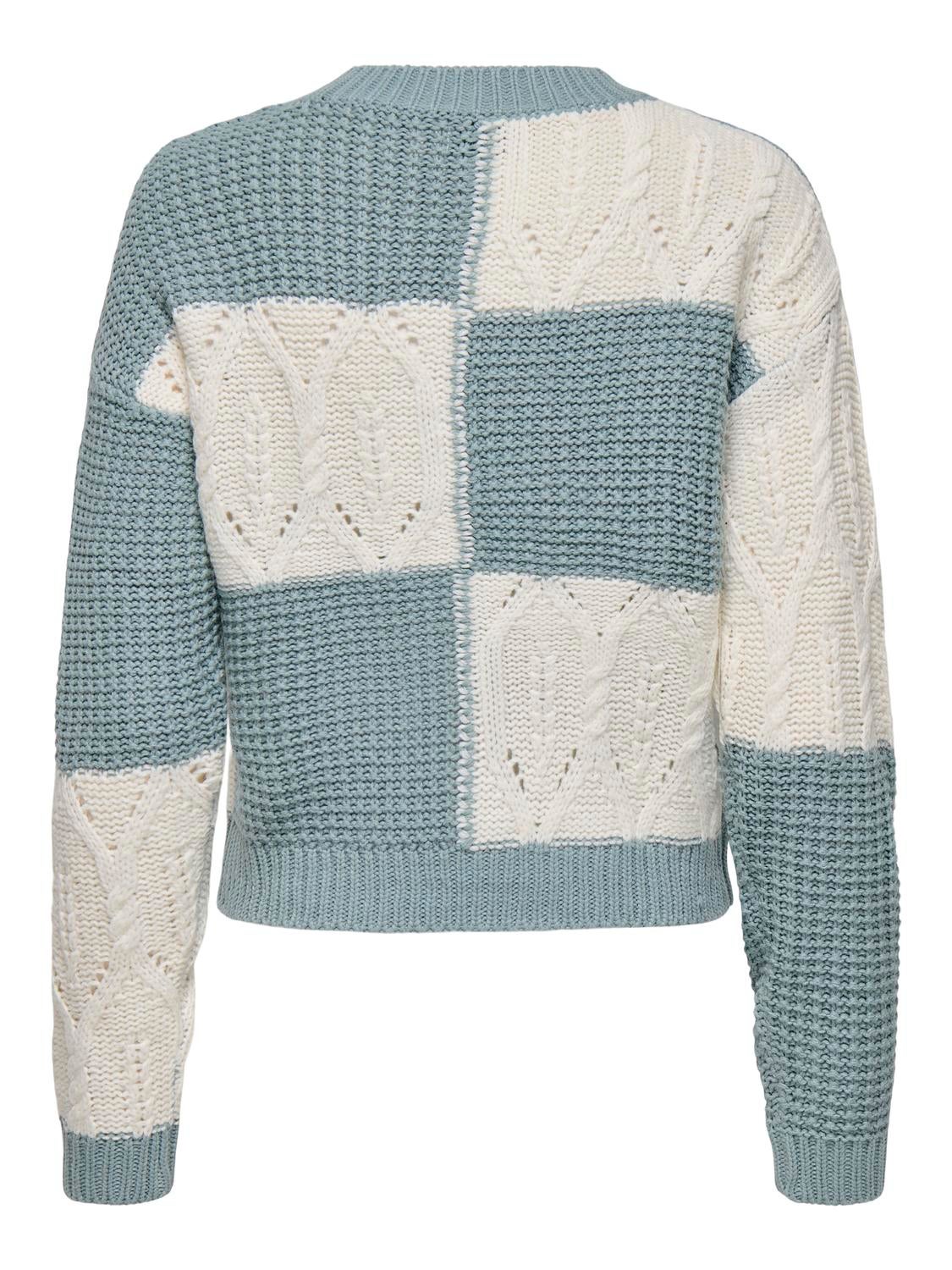 JDYJUSTY Strickpullover Silver Blue