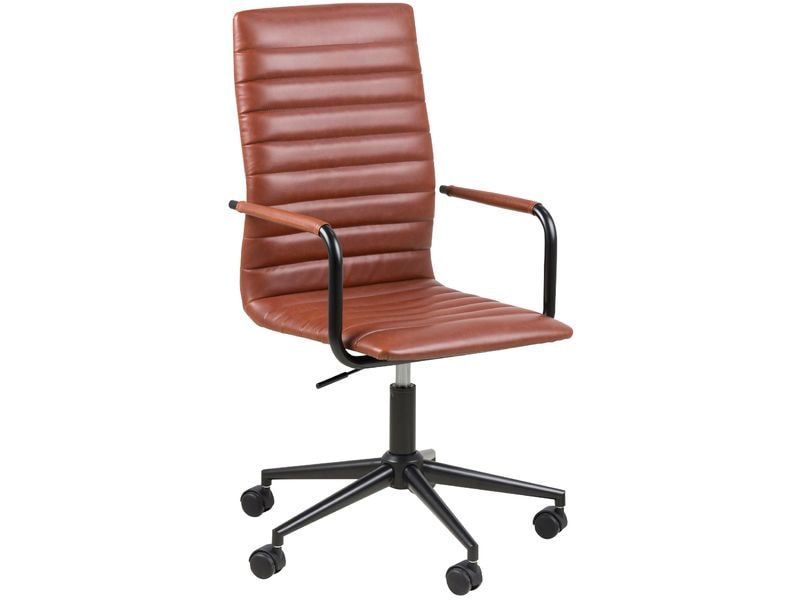 AC Design Bürostuhl Winslow, mit Polsterrücken und Armlehne Schreibtischstuhl im Leder look