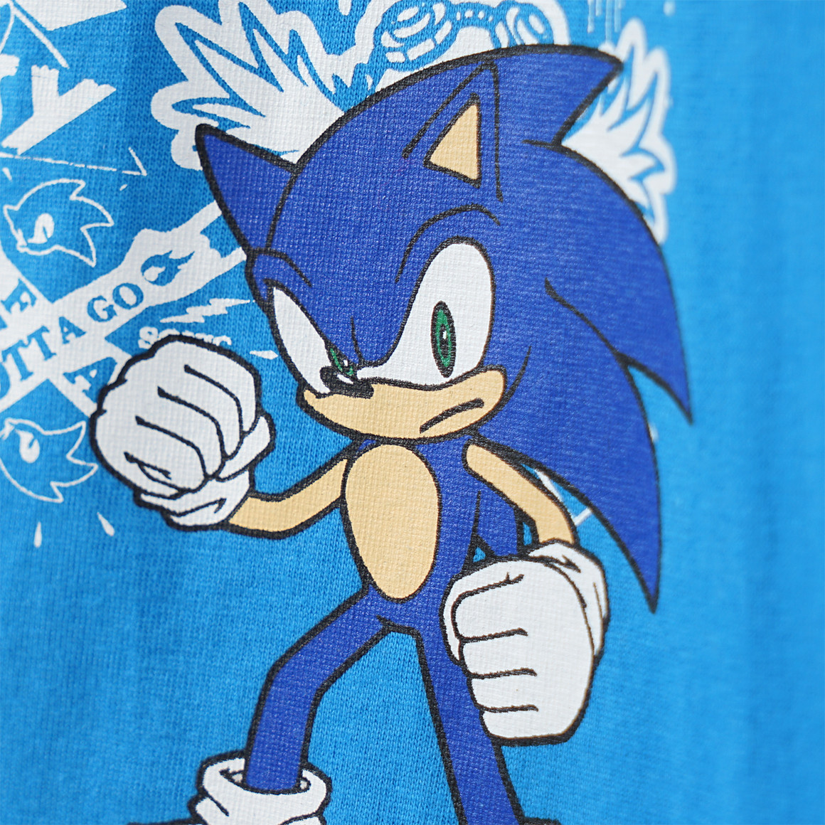 Topolino Sonic Langarmshirt mit Print hellblau