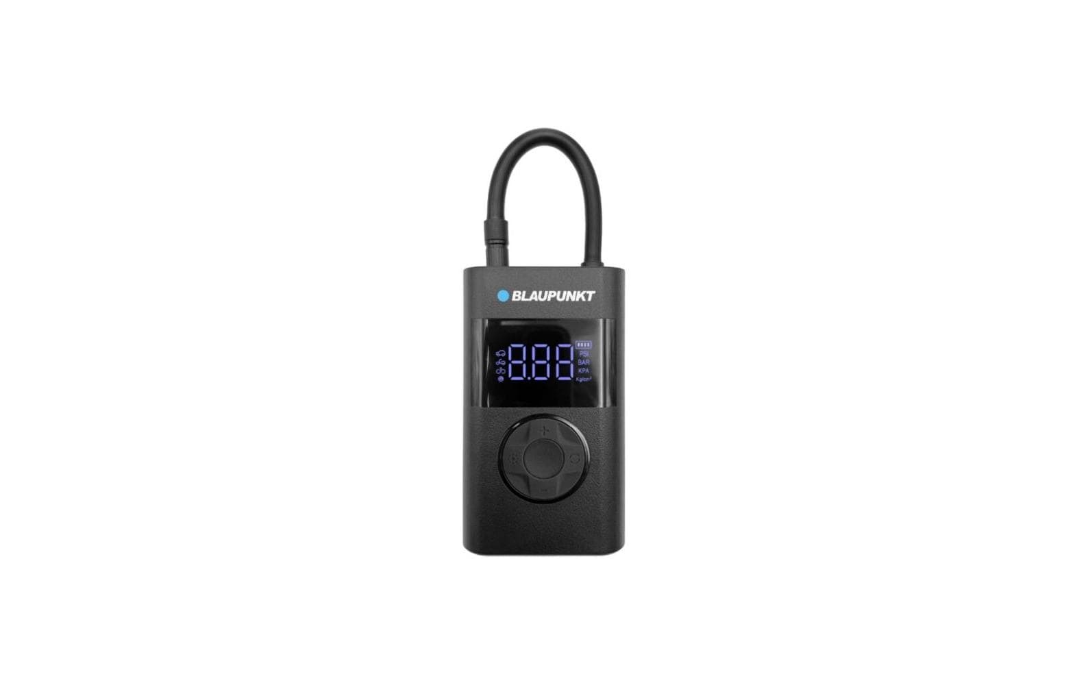 Luftkompressor TPM-124 0.2-10 barTragbare Akku-Luftpumpe zum Befüllen und zur Druckkontrolle von Reifen, Bällen und anderen Aufblasartikeln.