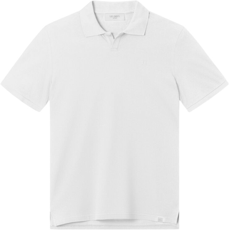 Les Deux Piqué Polo White