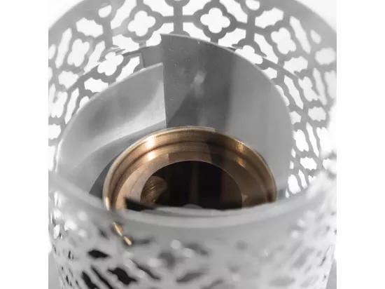Cheminée à Bioéthanol de Table Tolosa Blanc D20 x H49,5