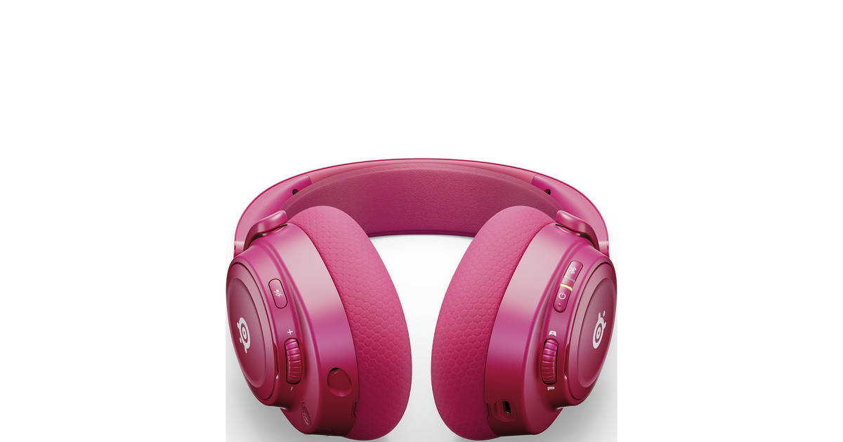 SteelSeriesArctis Nova 7 Wireless Gen 2 over-ear gaming headset  (Magenta, Pc, 2.4 GHz / Bluetooth)