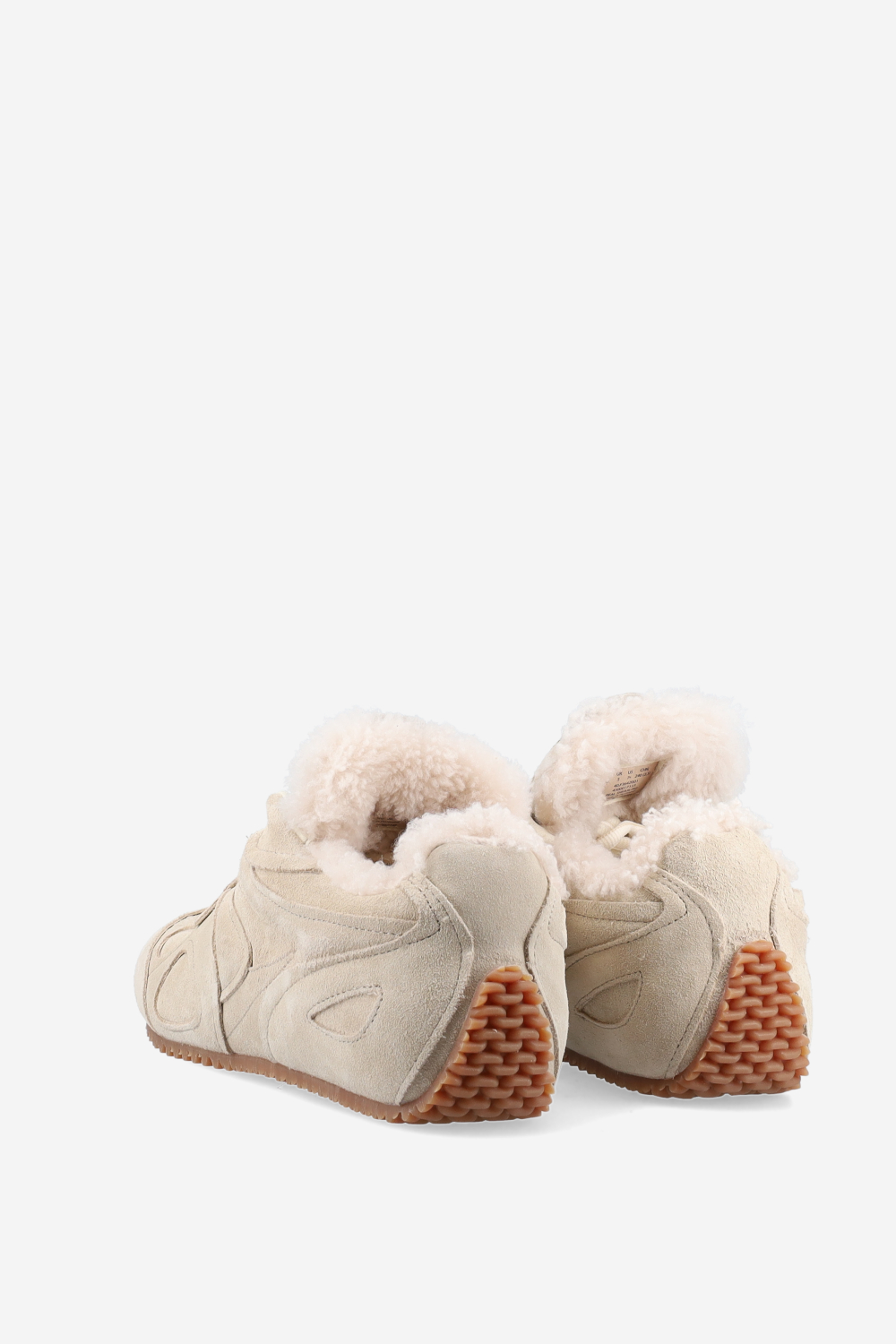 Slow shearling runner sneakers