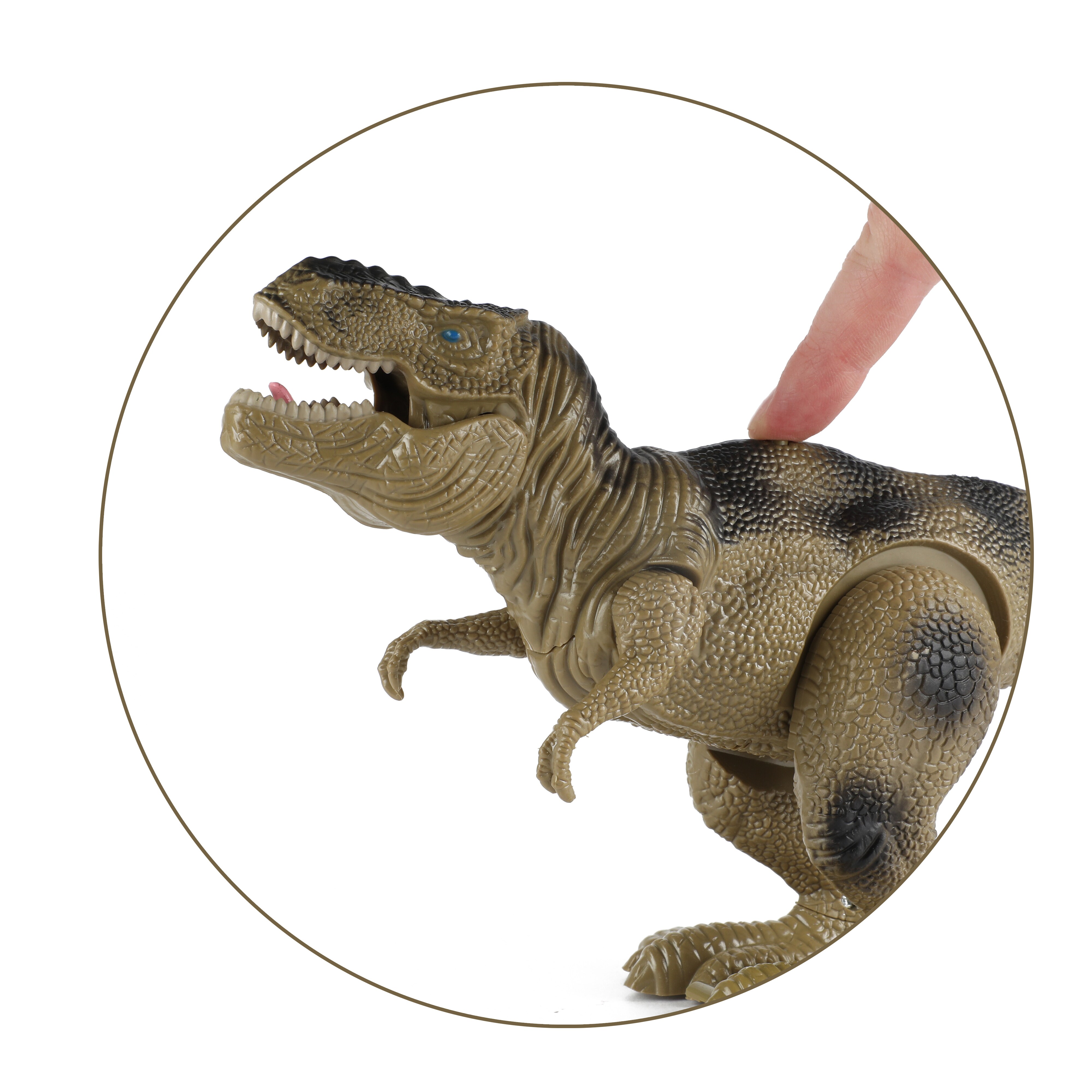 Toi-Toys 31510A - World of Dinosaurs - Dino T-Rex (laufend, mit Ton) Dinosaurier Walking Sound