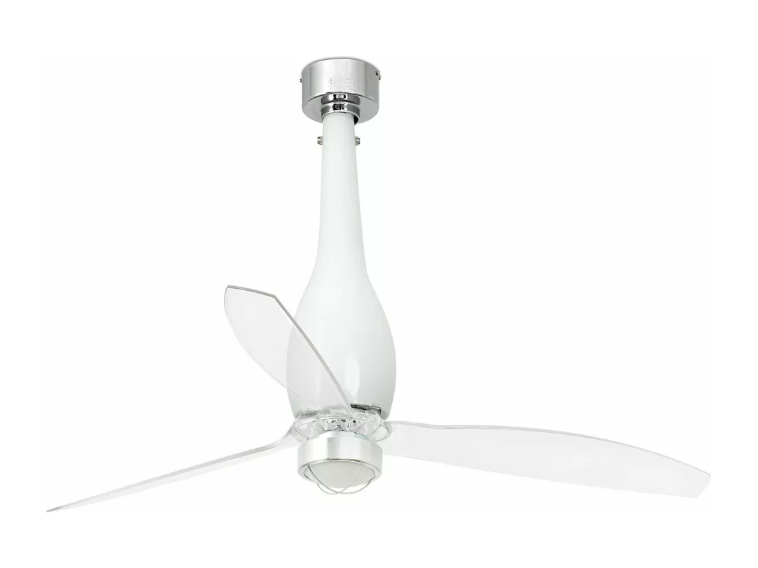 ETERFAN M LED Ventilateur DC blanc brillant/transparent