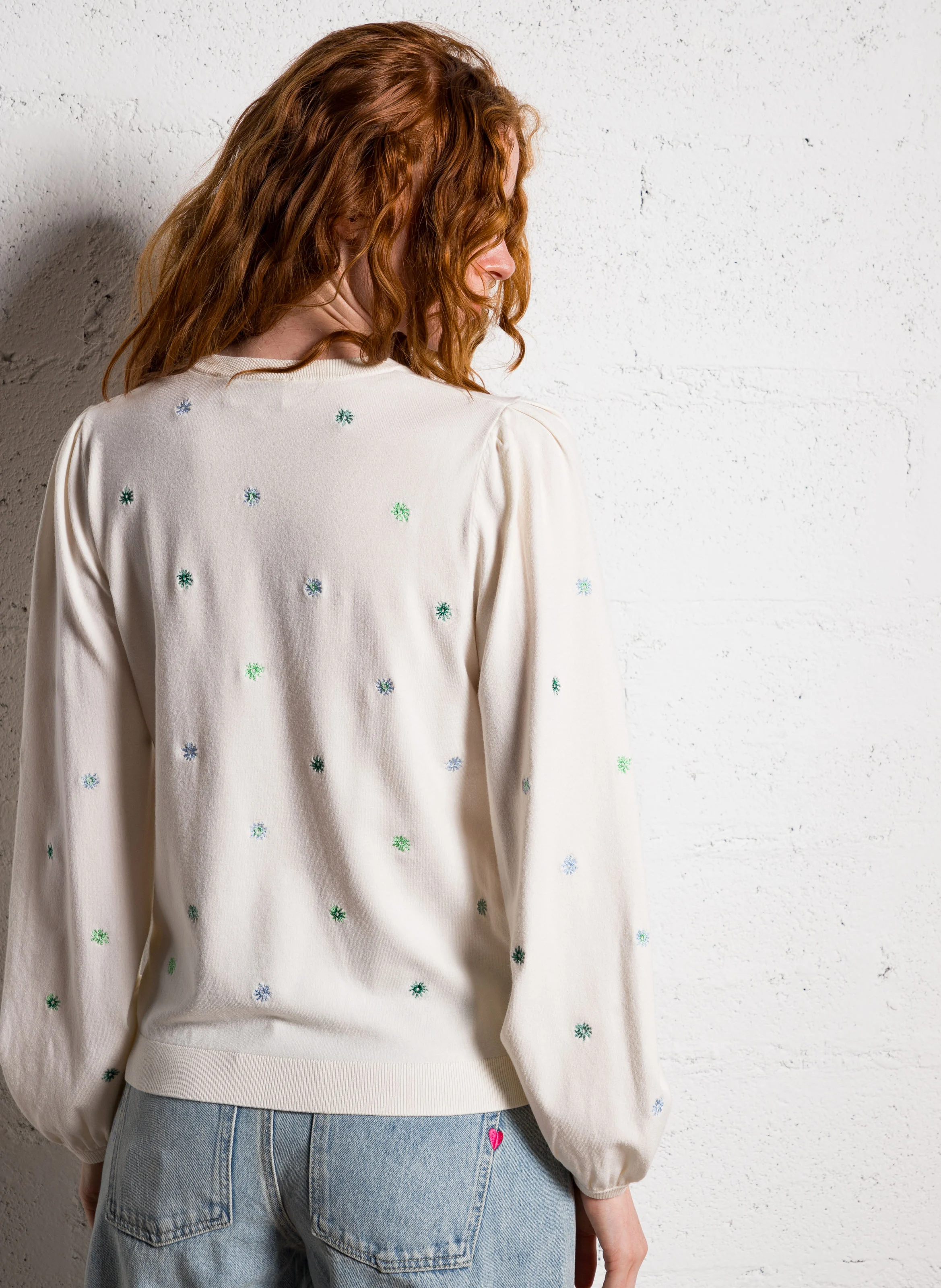 HILLY - Pull col rond| Blanc
