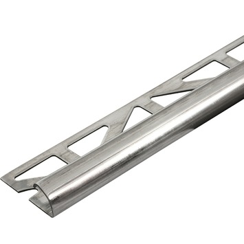 Tegelprofiel kwartrond RVS 8 mm 300 cm