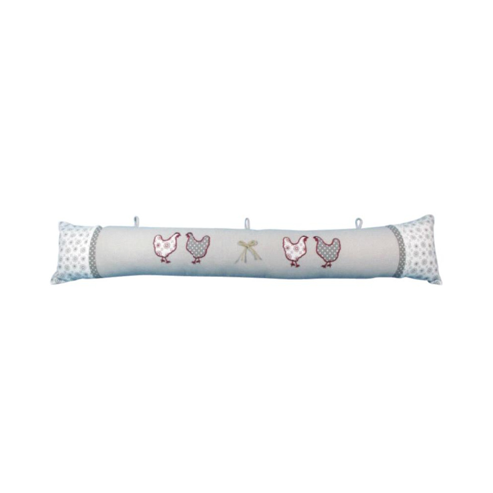 Bas de porte en coton et lin poule