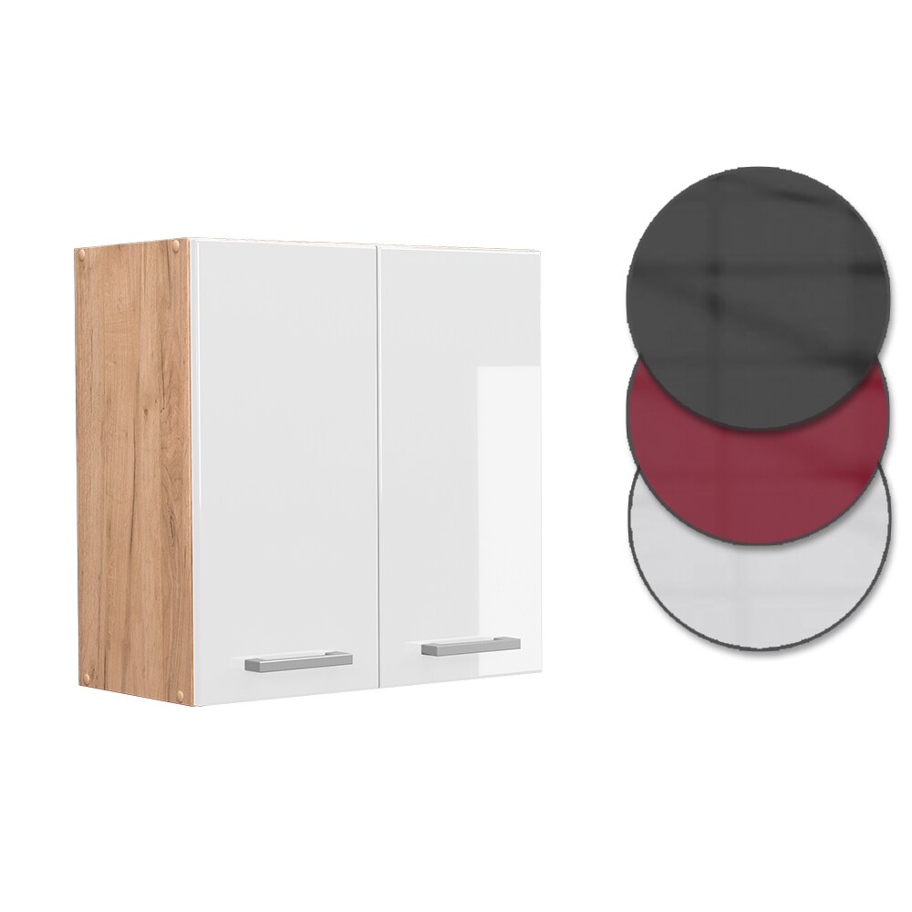 Vicco Hängeschrank Küchenschrank Küchenzeile R-Line 60 cm Goldkraft Weiß