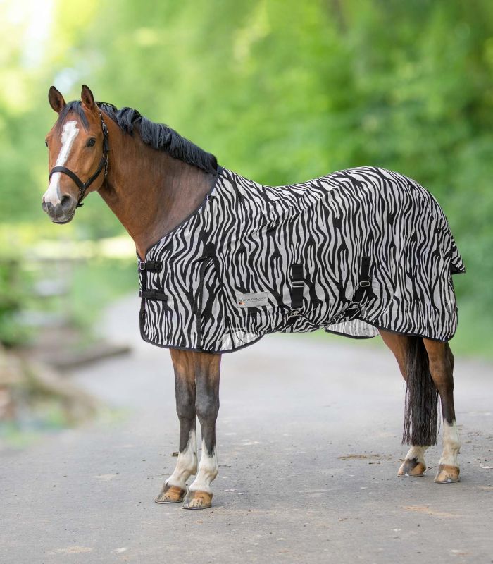 Waldhausen Vliegendeken - Zebra - Paardendeken - Zebra - 145/195