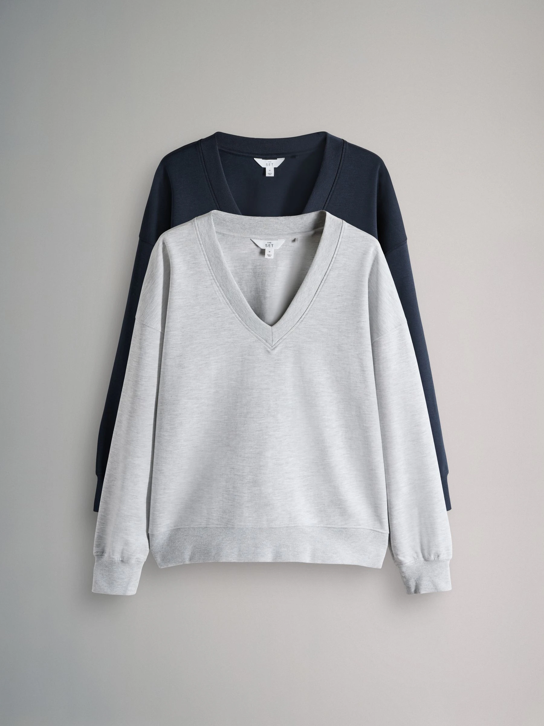 The Set 2 Pack Heavyweight Premium V-Neck Sweatshirt