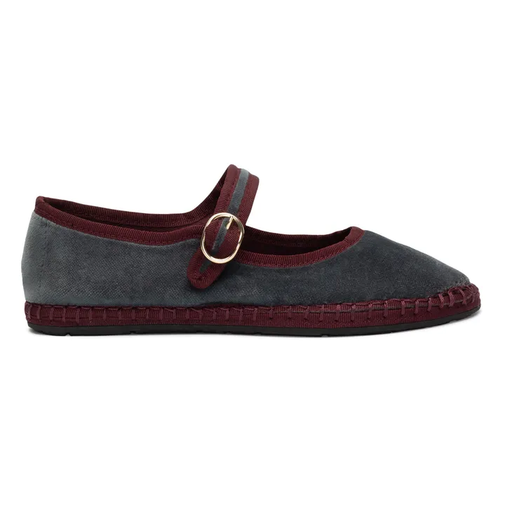 Flabelus Ballerines Slippers Georgina Velours | Gris