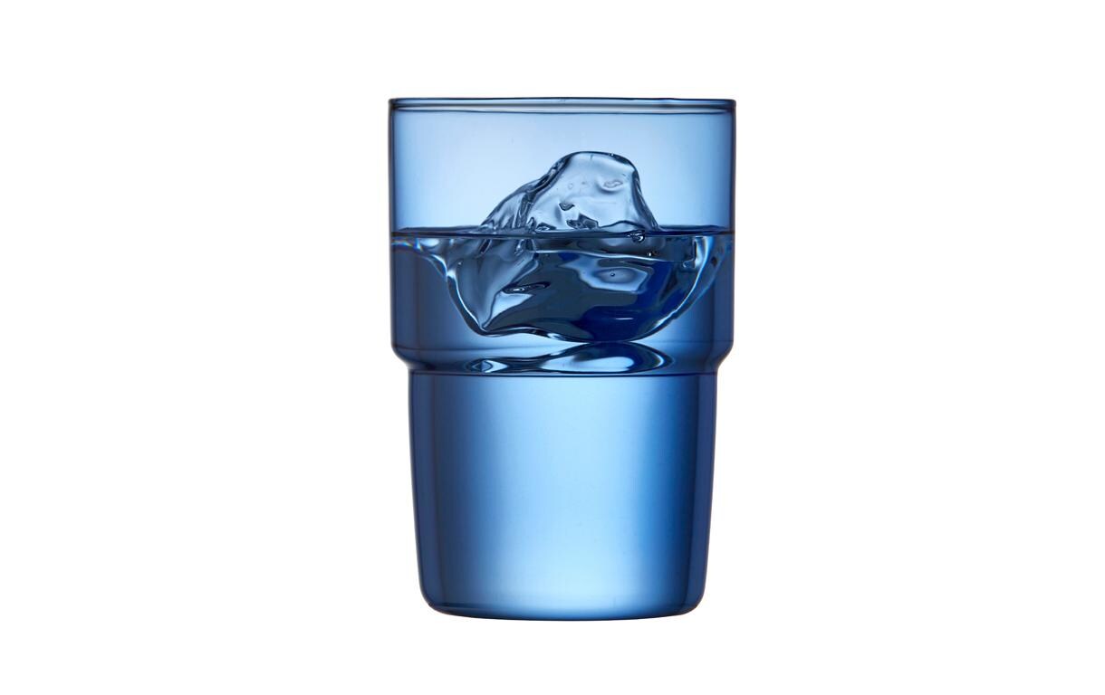 Trinkglas Torino Blau, 2 Stück, 40 clFarbige Gläser für den täglichen Gebrauch