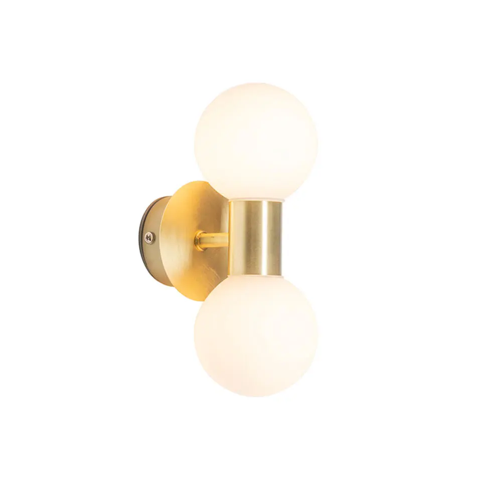 Qazqa wandlampen cederic goudkleurig g9