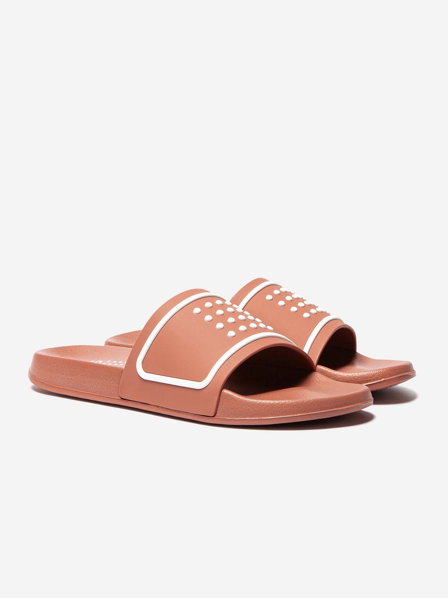 Mules Femme Légères Vegan Orange