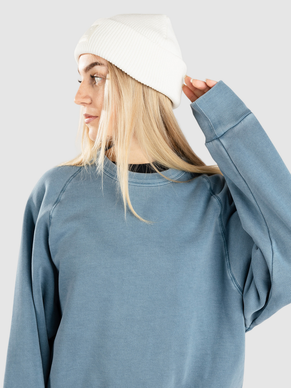 Carhartt WIP Taos Sweater vancouver blue garment dy