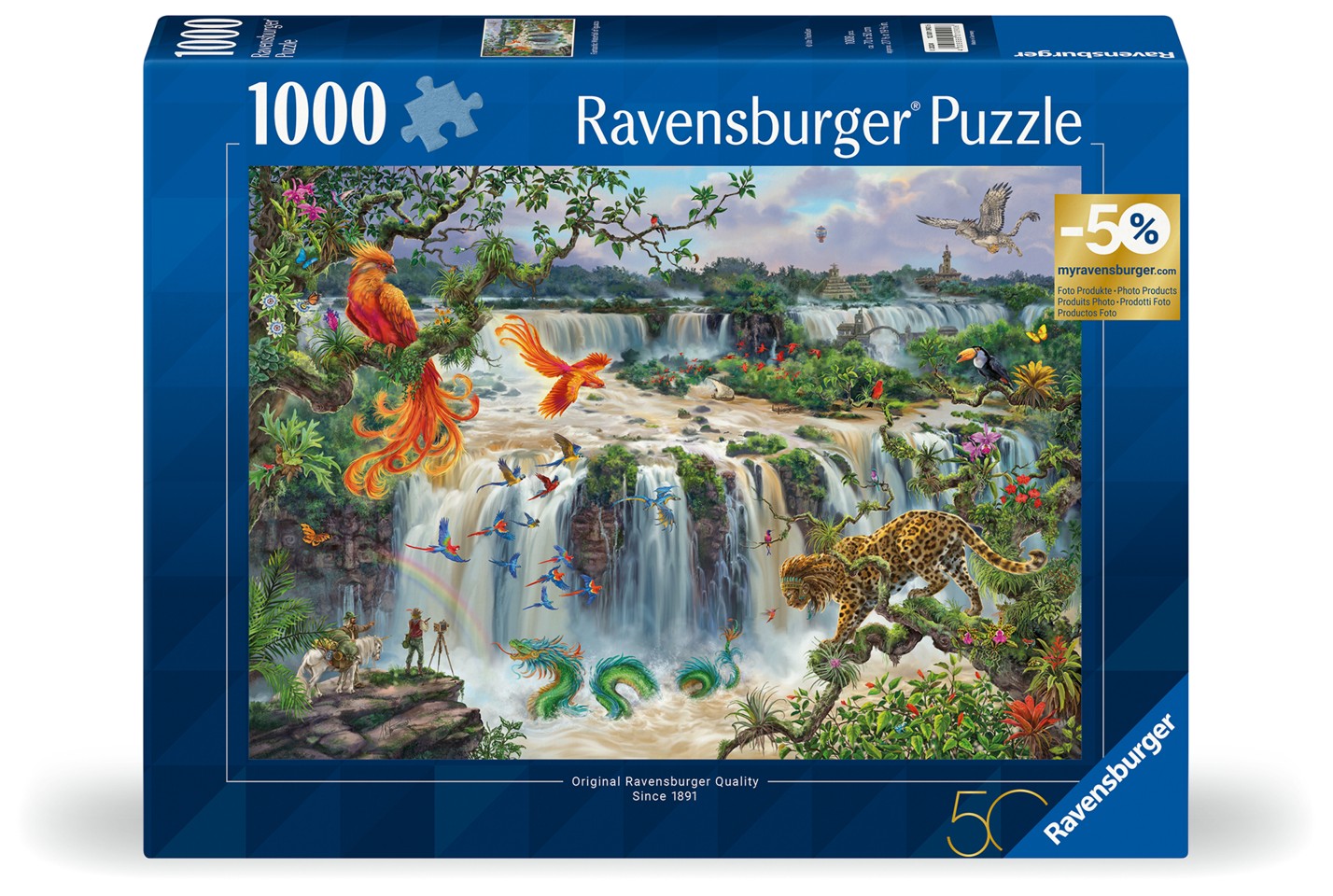 Ravensburger - Puslespil Waterfall Iguazu 1000 brikker