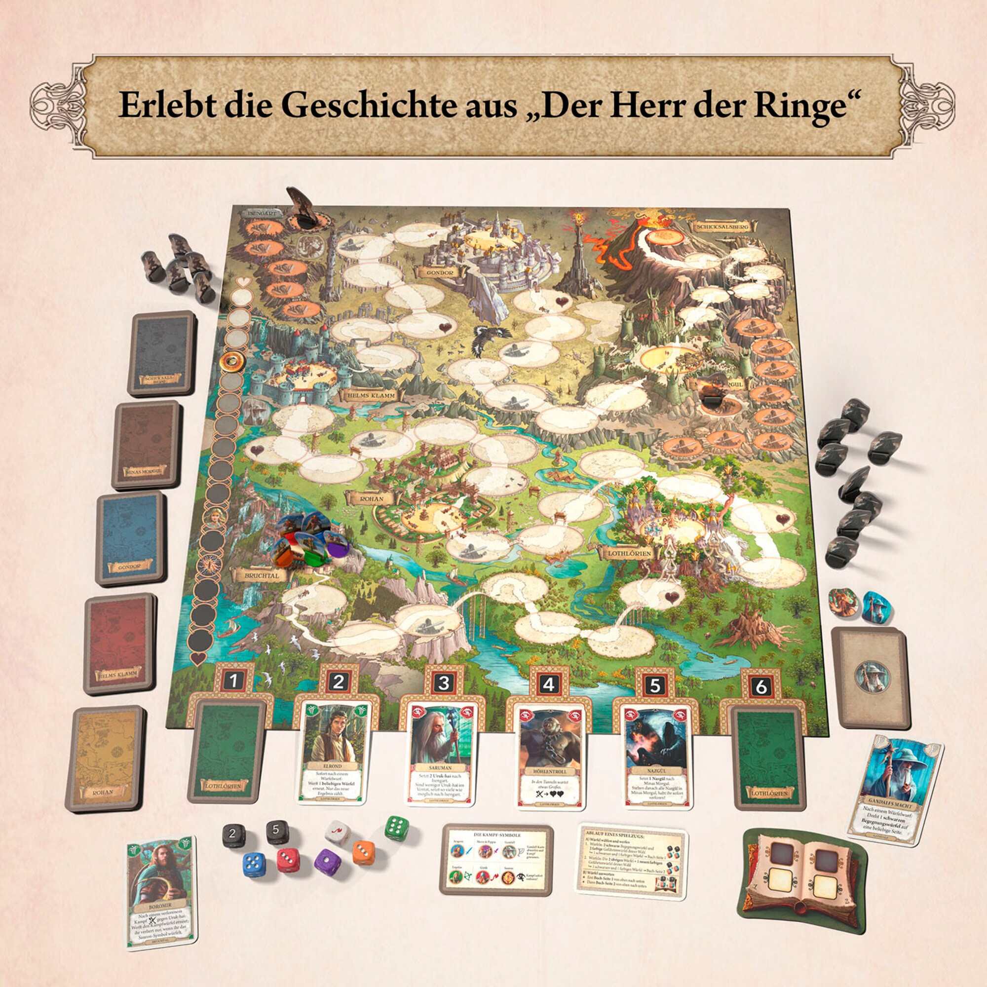 Kosmos Brettspiel Der Herr der Ringe - Gemeinsam zum Schicksalsberg