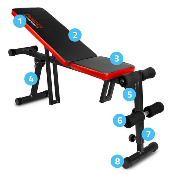 Neo-Sport NS-03 bøyende treningsbenk