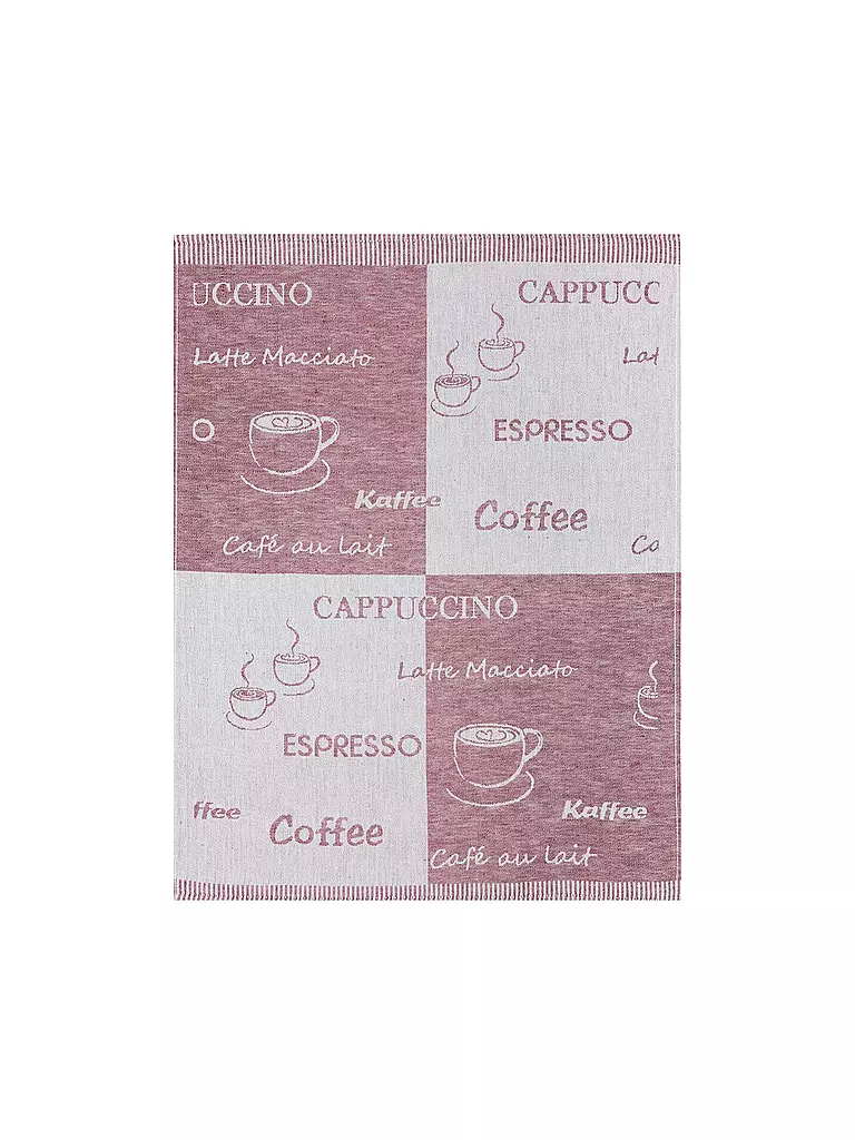 KRACHT Halbleinen Jacquardtuch 3er Pkg Coffee bunt