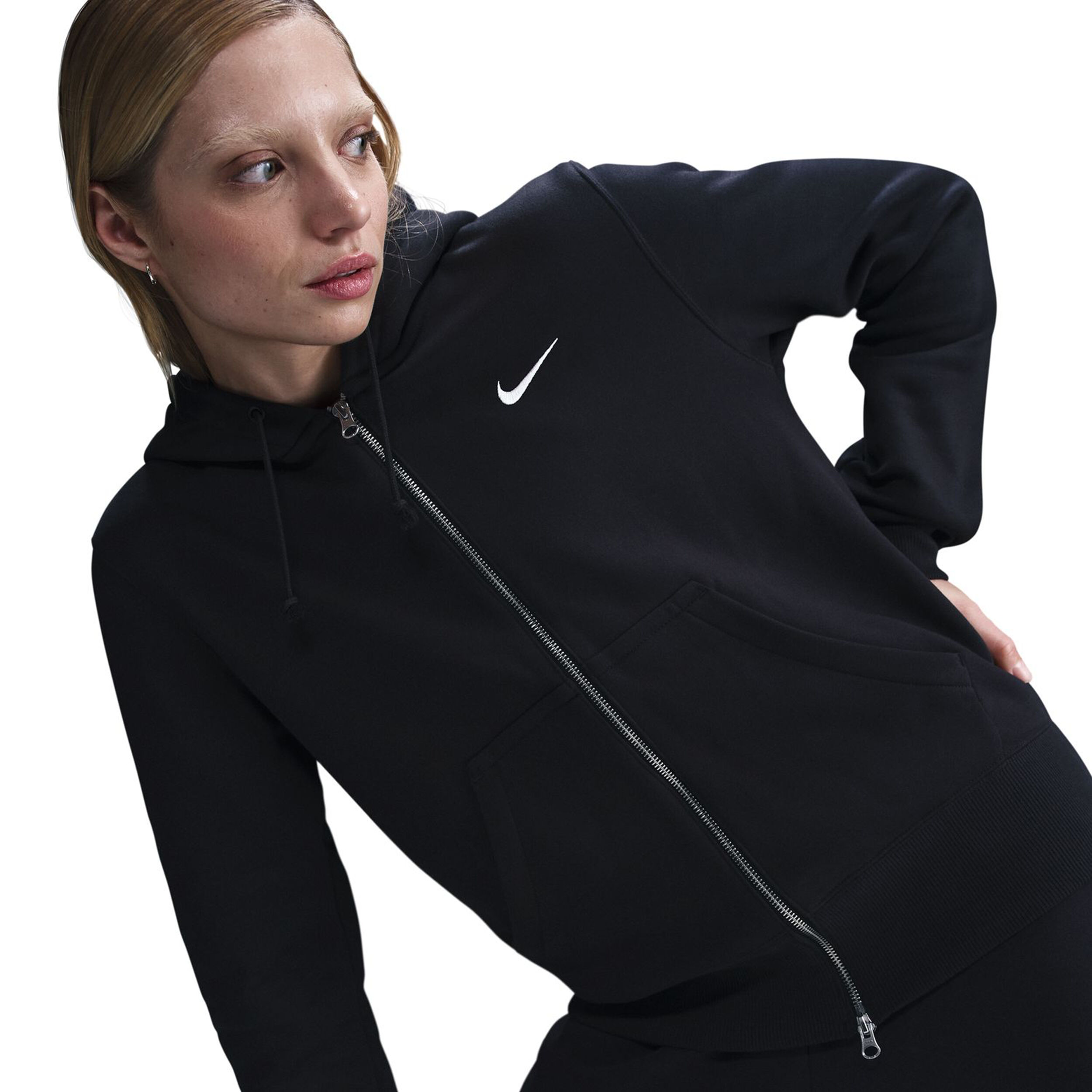Nike Sportswear Phoenix Fleece Full-Zip Gilet En Coton Femmes - Noir