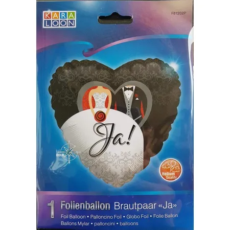 Karaloon Folienballon Hochzeit Ja!