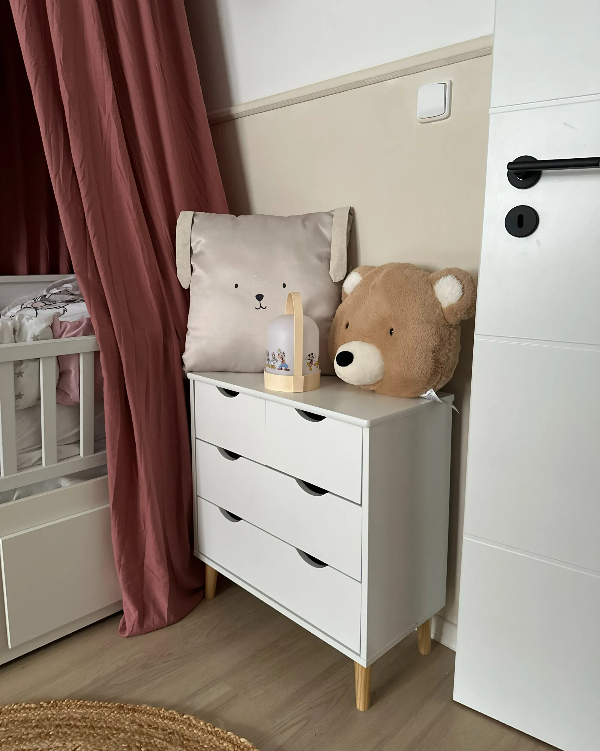 Set van 2 sierkussens CONEY Katoen 45 x 45 cm Lichtbeige