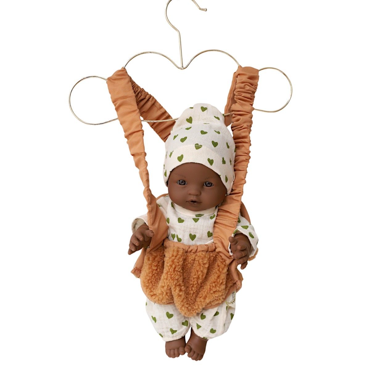 Porte poupée fausse fourrure - Bébé highland Frisette