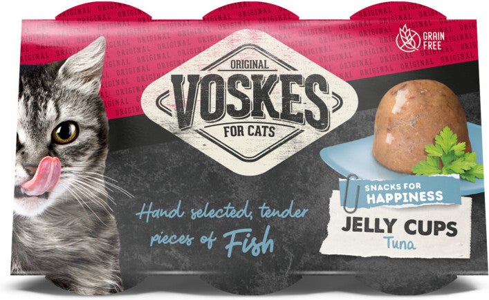 Voskes kattensnack Delicatesse gelei tonijn 150 g