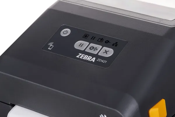 Zebra ZD421t - Etiketprinter - termo transfer - Rulle (11,2 cm) - 203 dpi - op til 152 mm/sek. - USB 2.0, USB vært - grå