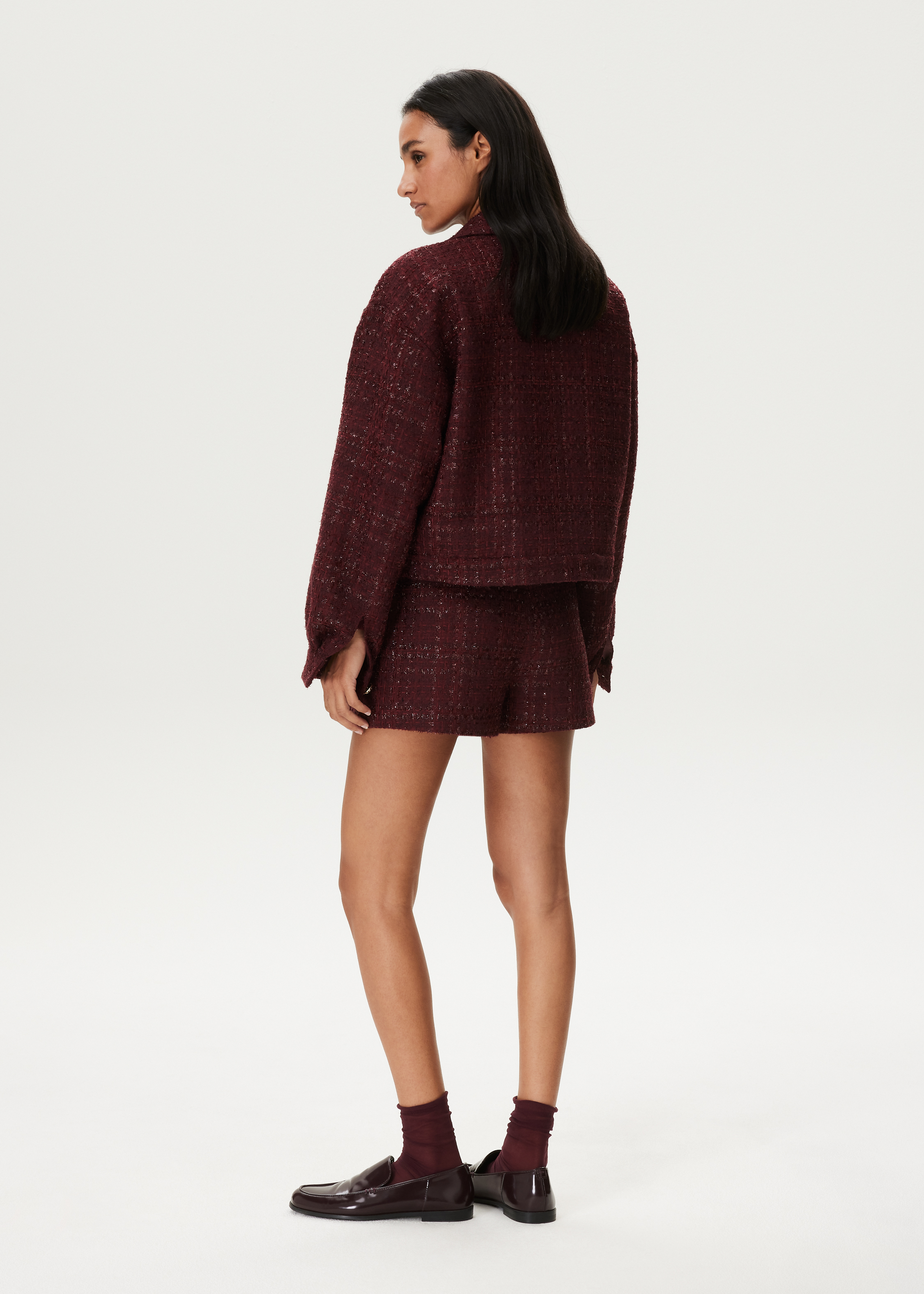 Bouclé bomberjacket