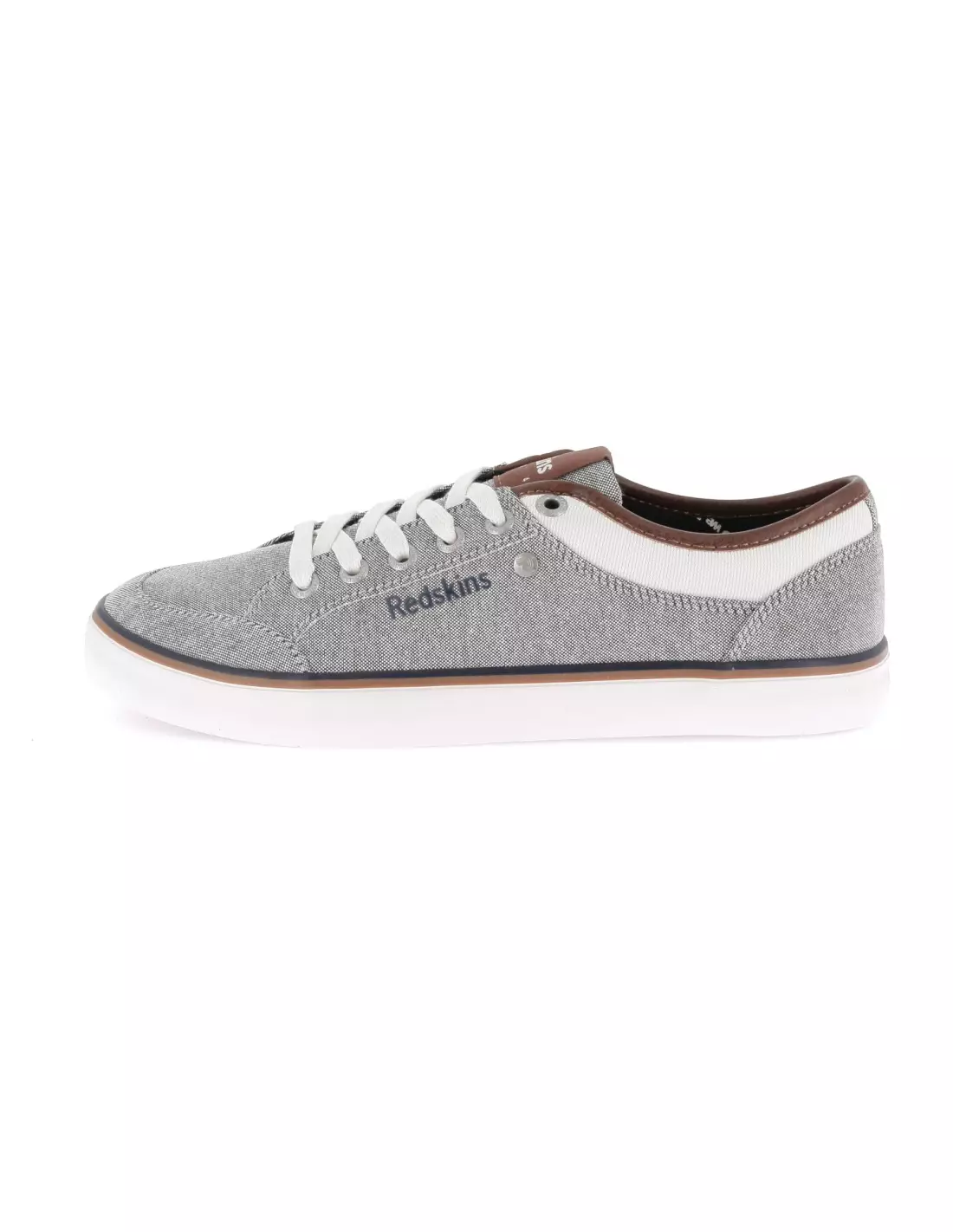 REDSKINS GALETI - Baskets GRIS+BLANC