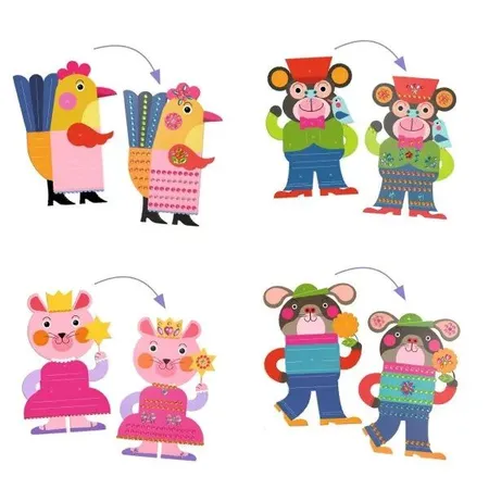 Djeco Sticker 3-6: Glitzer